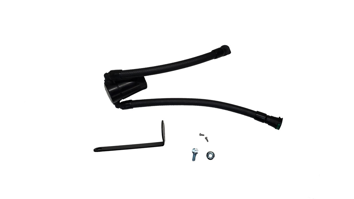 J&L Oil Separator 3.0 Passenger Side - Black Anodized Ford F150 Raptor R