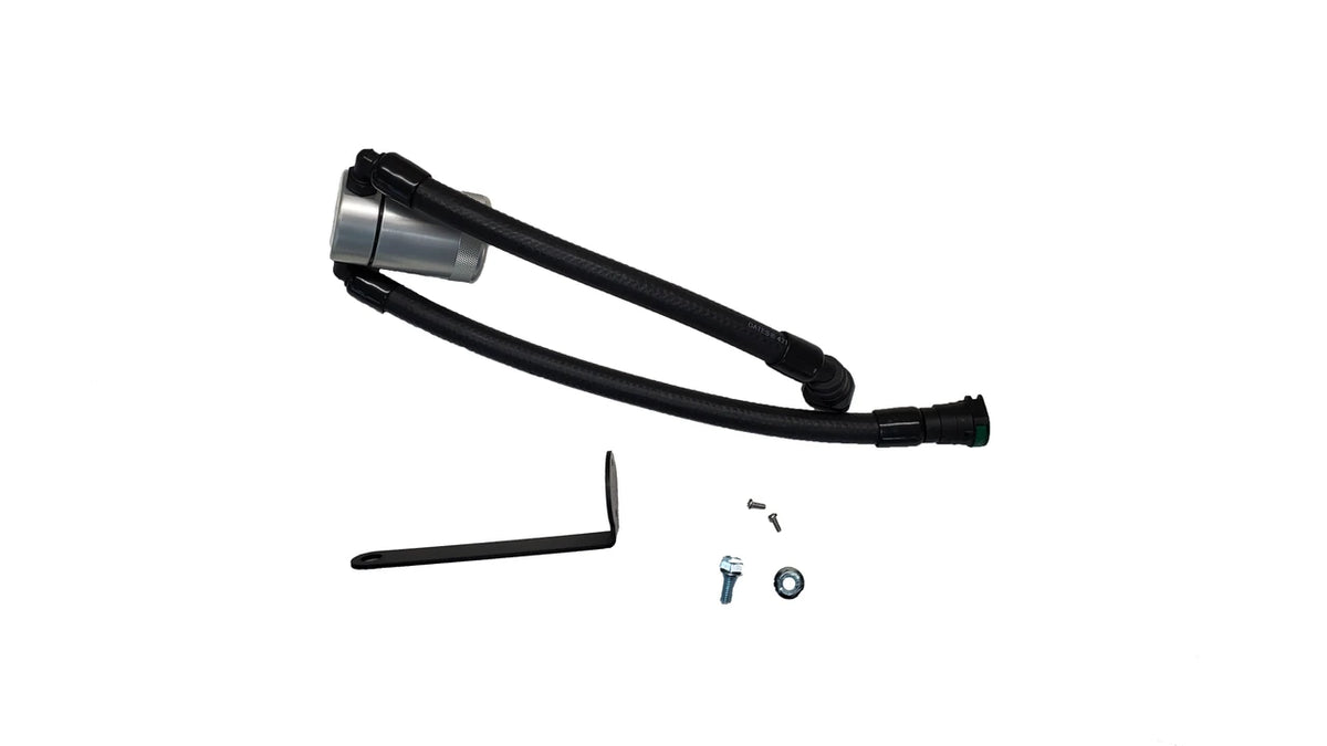 J&L Oil Separator 3.0 Passenger Side - Black Anodized Ford F150 Raptor R