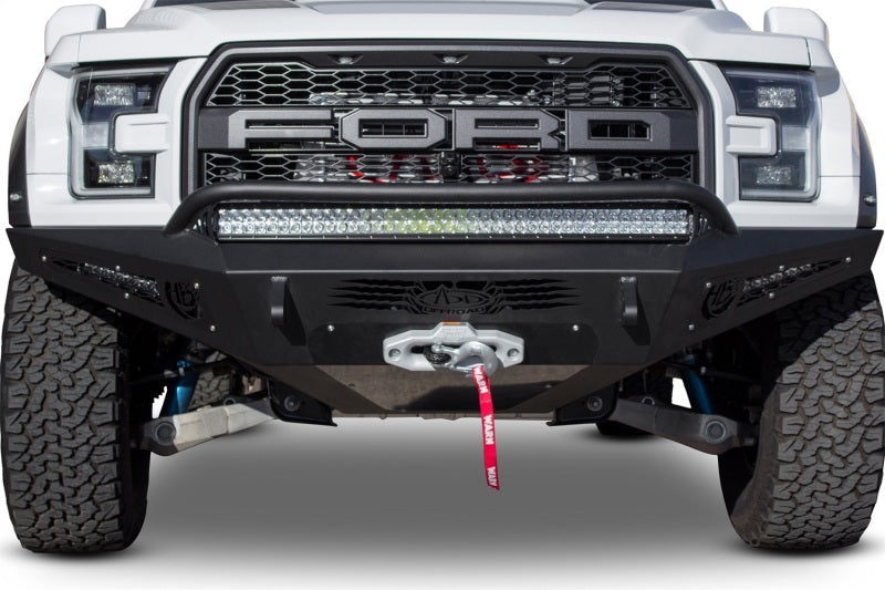 Addictive Desert Designs HoneyBadger Front Bumper w/ Winch Mount Ford Raptor (2017-2020)